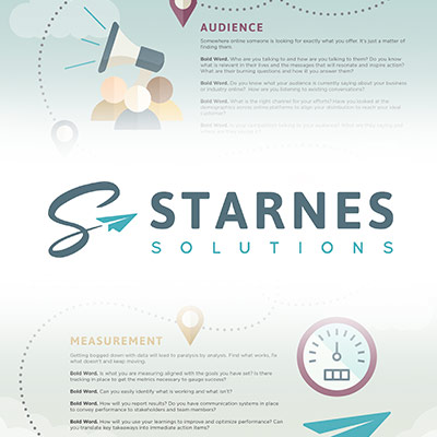 infographic featuring Starnes Solutions new logo
